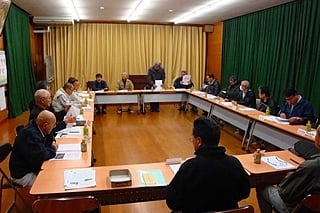 自治会長会で各自治会防災計画などを協議