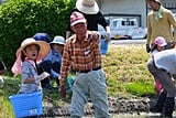 有機農法塾　内田さん植え方手ほどき